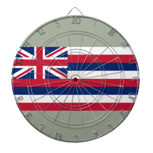 Flag of Hawaii (US State) Dartboard