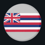 Flag of Hawaii (US State) Magnet<br><div class="desc">This design features the flag of Hawaii, which is a state of the United States of America located in the Pacific Ocean. It is the only U.S. state located outside of North America; it is also the only island state. The state encompasses nearly the entire Hawaiian archipelago, which consists of...</div>