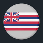 Flag of Hawaii (US State) Magnet<br><div class="desc">This design features the flag of Hawaii, which is a state of the United States of America located in the Pacific Ocean. It is the only U.S. state located outside of North America; it is also the only island state. The state encompasses nearly the entire Hawaiian archipelago, which consists of...</div>