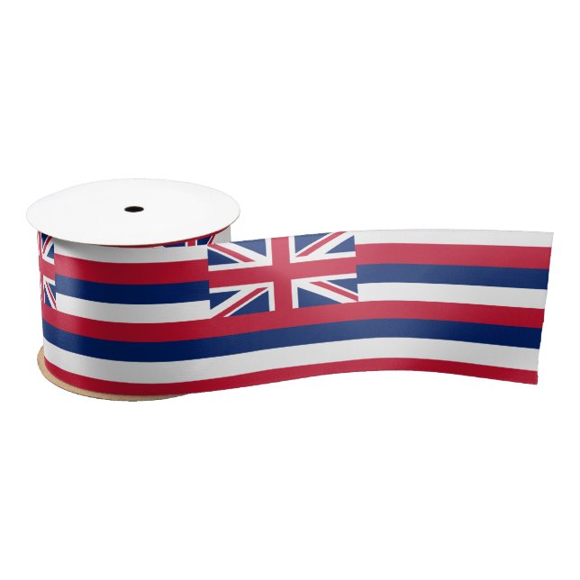 Flag of Hawaii (US State) Satin Ribbon (Spool)