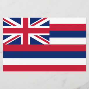 Flag of Hawaii (US State) Stationery