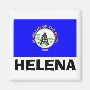 Flag of Helena, Montana Magnet