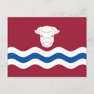 Flag of Herefordshire (UK County) Postcard