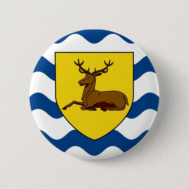 Flag of Hertfordshire Pinback Button (Front)