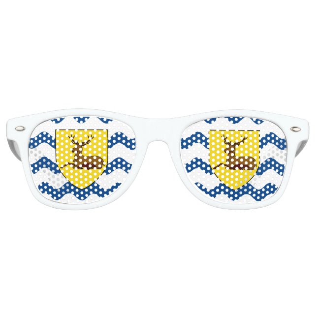 Flag of Hertfordshire Retro Sunglasses (Front)