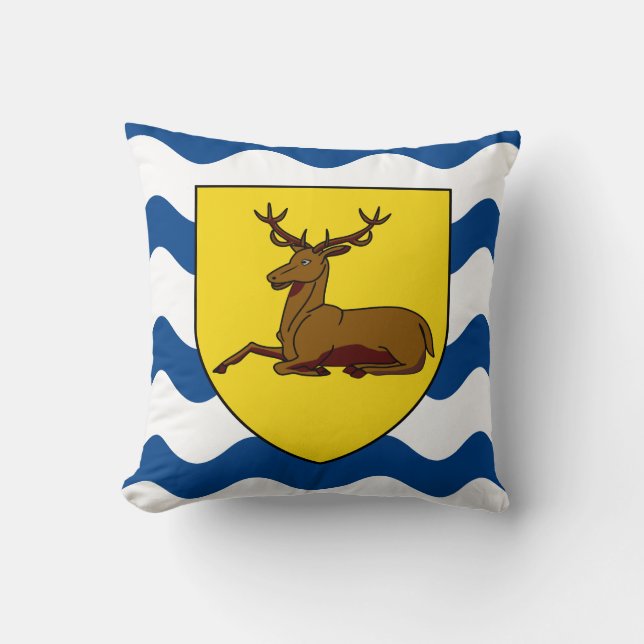 Flag of Hertfordshire Throw Pillow (Front)