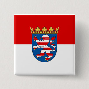 Flag of Hesse 15 Cm Square Badge