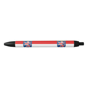 Flag of Hesse Black Ink Pen
