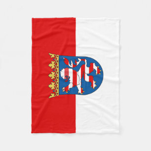 Flag of Hesse Fleece Blanket