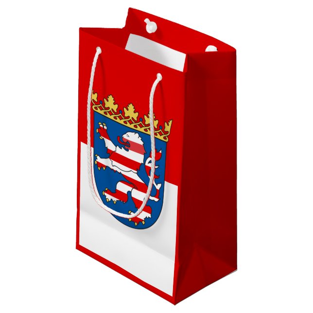 Flag of Hesse Small Gift Bag (Front Angled)