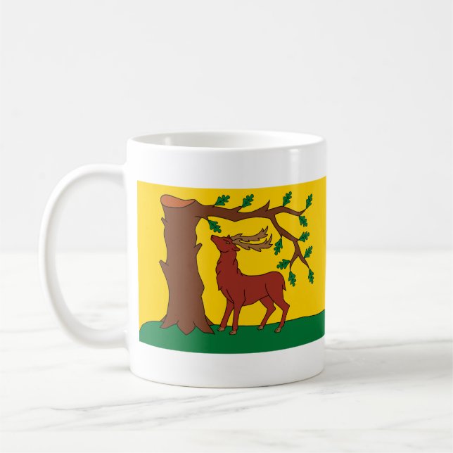 Flag of historic county of Berkshire Coffee Mug (Left)