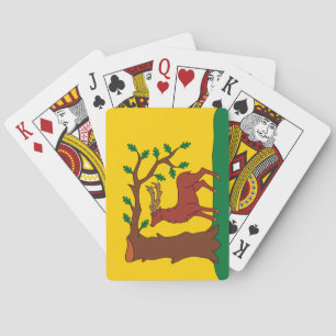 Flag of historic county of Berkshire Playing Cards