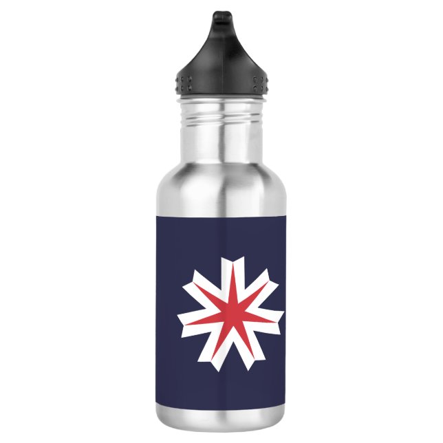 Flag of Hokkaido Prefecture, Japan 532 Ml Water Bottle (Right)
