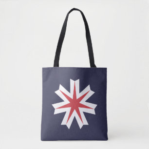 Flag of Hokkaido Prefecture, Japan Tote Bag