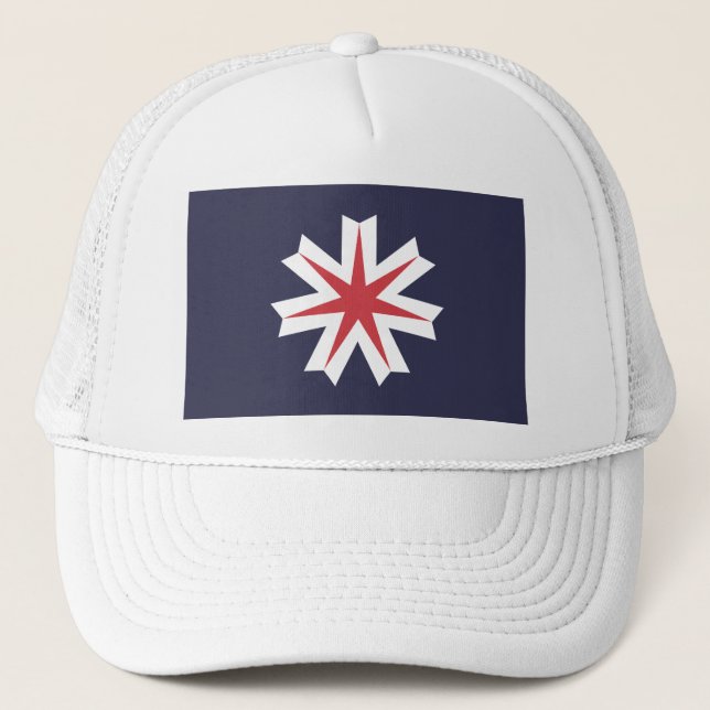  Flag of Hokkaido Prefecture, Japan Trucker Hat (Front)