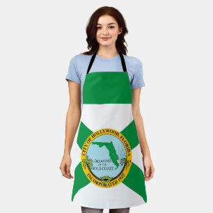Flag of Hollywood, Florida Apron