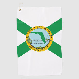 Flag of Hollywood, Florida Golf Towel