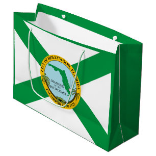 Flag of Hollywood, Florida Large Gift Bag