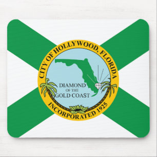 Flag of Hollywood, Florida Mouse Mat
