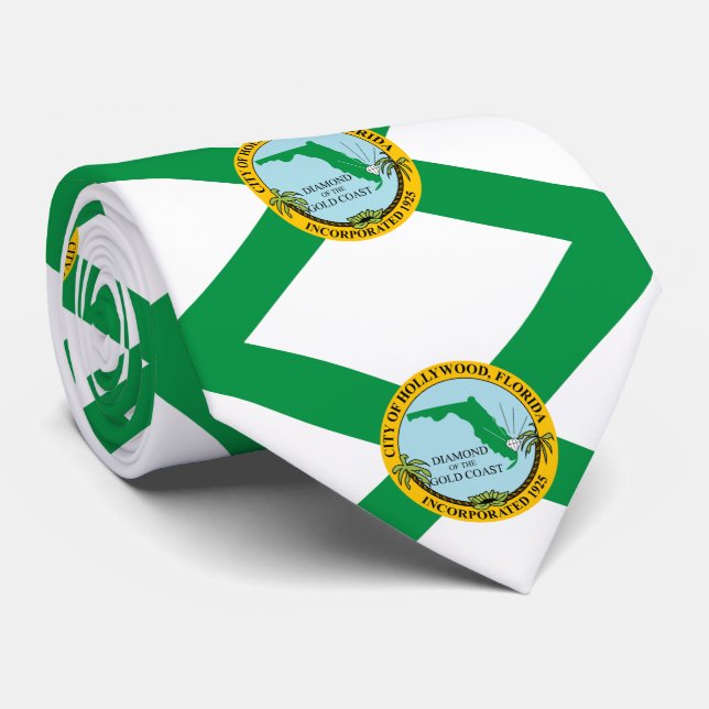 Flag of Hollywood, Florida Tie (Rolled)