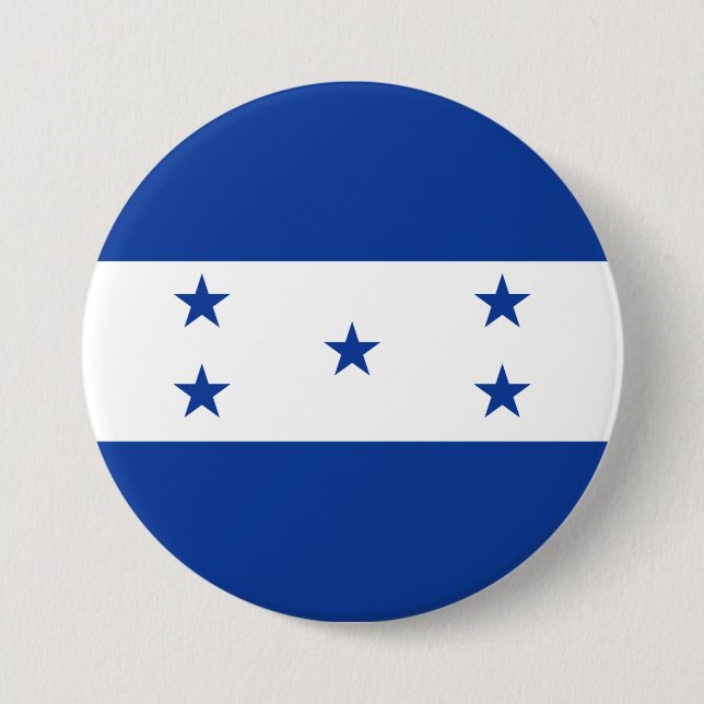 Flag of Honduras 7.5 Cm Round Badge (Front)