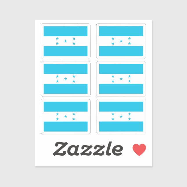 Flag of Honduras Collection pack of 6 (Sheet)