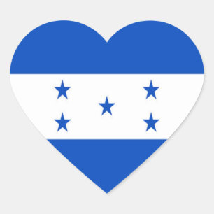 Flag of Honduras Heart Sticker