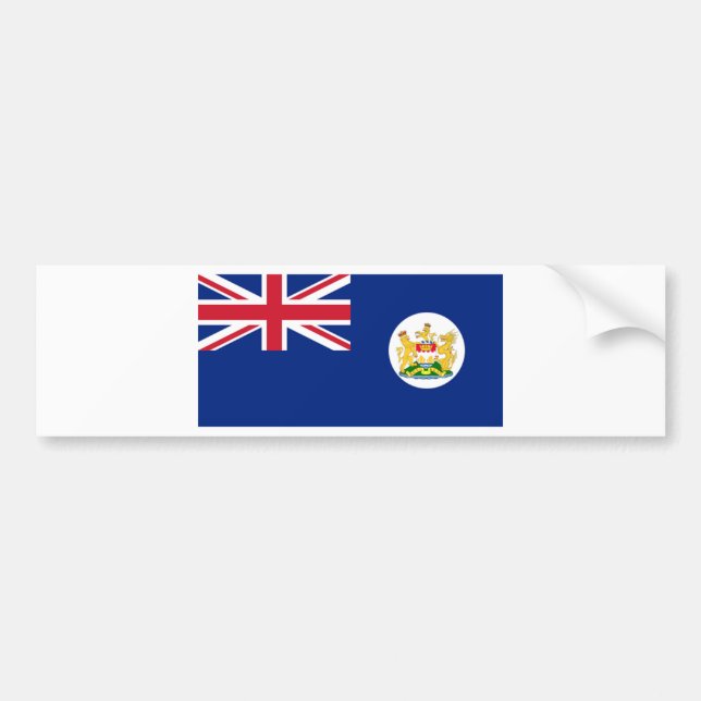 Flag of Hong Kong 英屬香港 (1959 – 1997) Bumper Sticker (Front)