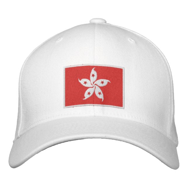 Flag of Hong Kong Embroidered Hat (Front)