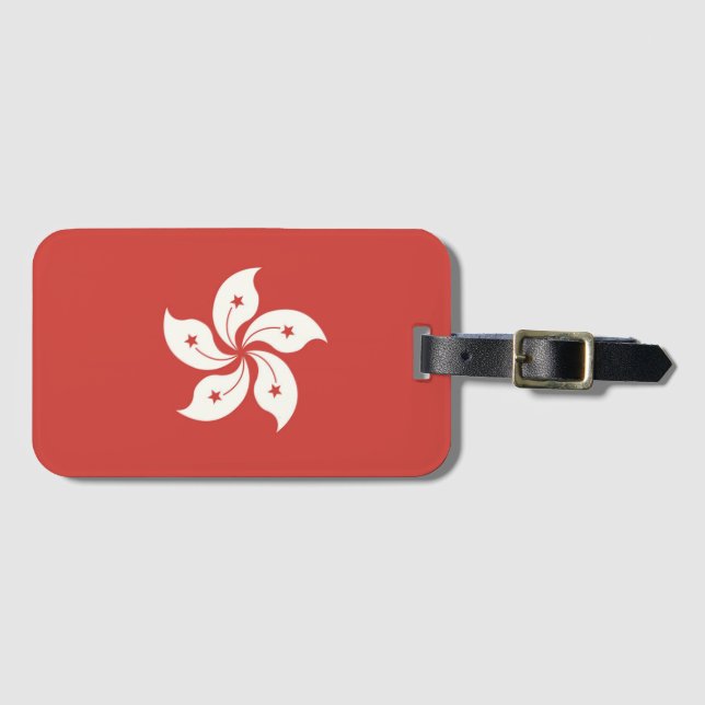 Flag of Hong Kong Luggage Tag (Front Horizontal)
