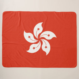 Flag of Hong Kong Sherpa Blanket