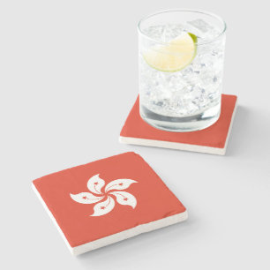 Flag of Hong Kong Stone Coaster