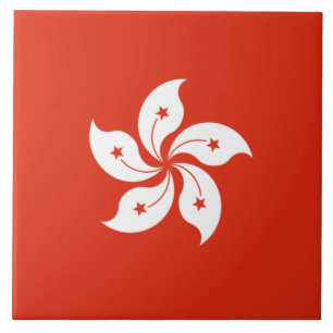 Flag of Hong Kong Tile