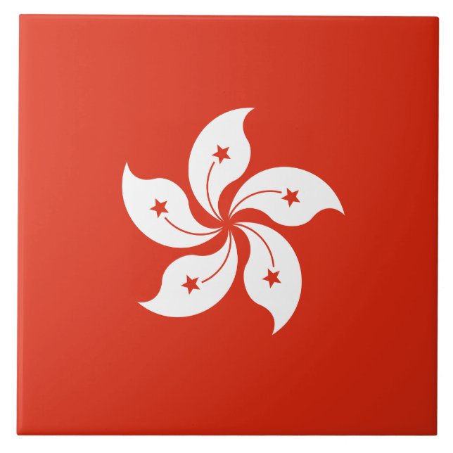 Flag of Hong Kong Tile (Front)