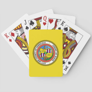 Flag of Honolulu (Hawaii) Playing Cards