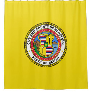 Flag of Honolulu (Hawaii) Shower Curtain
