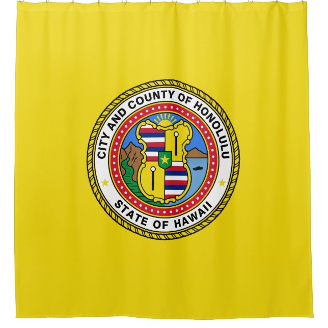Flag of Honolulu (Hawaii) Shower Curtain (Front)