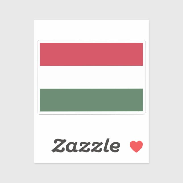 Flag of Hungary custom-cut  (Sheet)