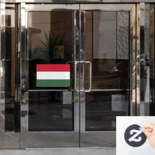 Flag of Hungary custom-cut  Window Cling