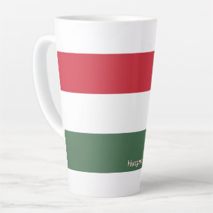 Flag of Hungary custom Latte Mug