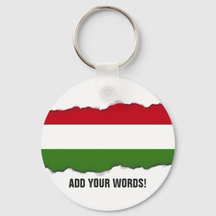 Flag of Hungary Key Ring