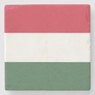 Flag of Hungary tricolor Stone Coaster