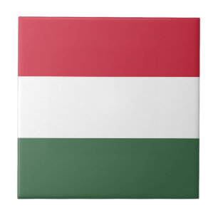 Flag of Hungary tricolor Tile