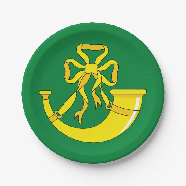 Flag of Huntingdonshire Paper Plates (Front)