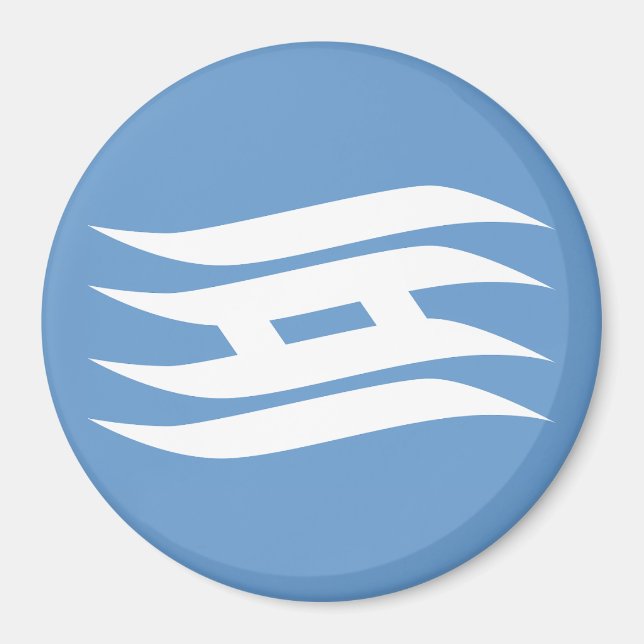 Flag of Hyogo Prefecture, Japan Magnet (Front)