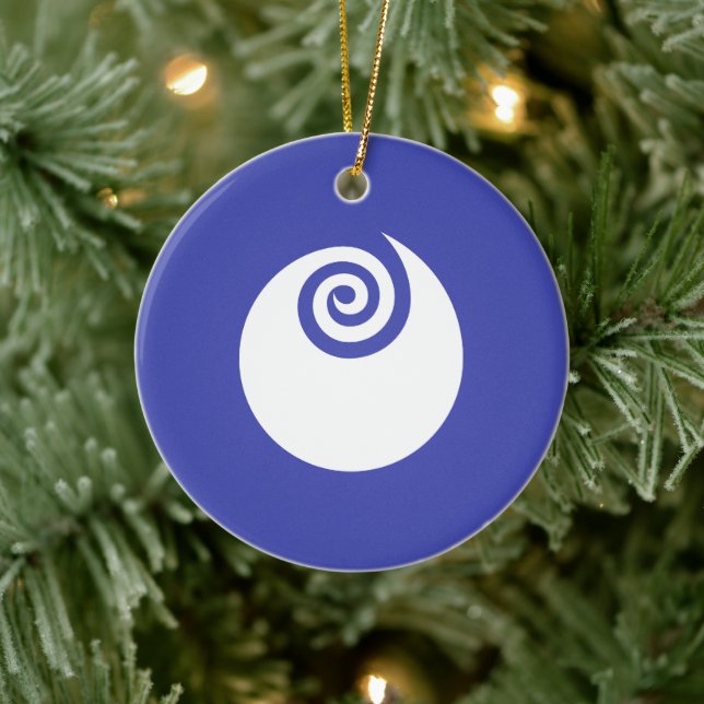 Flag of Ibaraki Prefecture, Japan Ceramic Tree Decoration (Tree)