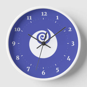 Flag of Ibaraki Prefecture, Japan Clock