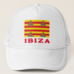 Flag of Ibiza, SPAIN Trucker Hat