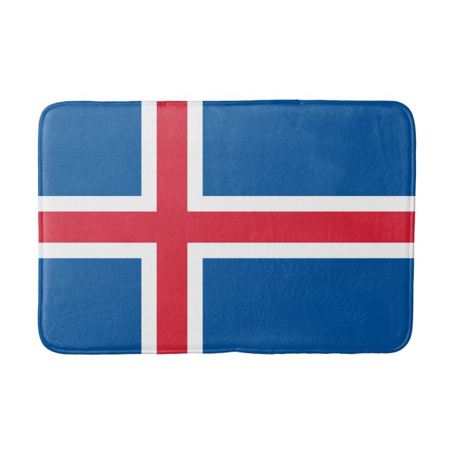 Flag of Iceland Bath Mat (Front)