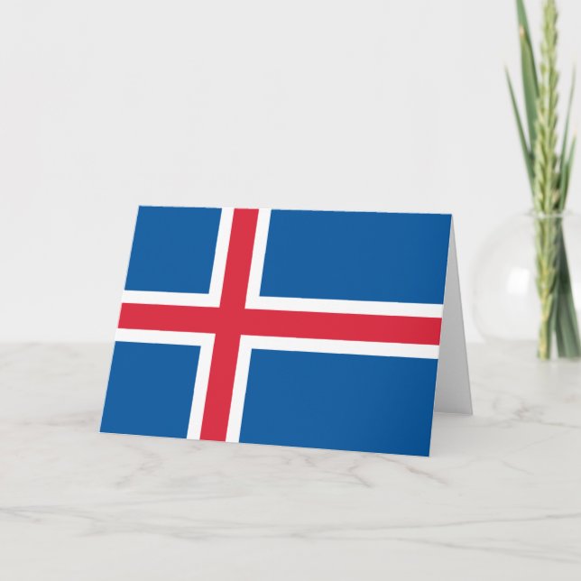 Flag of Iceland Card (Front)